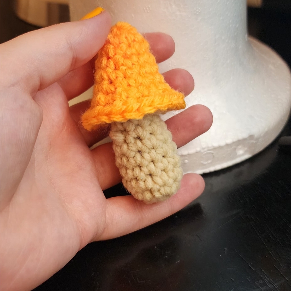 Handmade Crochet Mushroom Decor